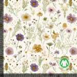 Jersey print creamy dandelion