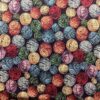 Elsinor Negro (Yarn) gobeliinikangas, jacquard-kudottu kuvio musta ja luonnonväri