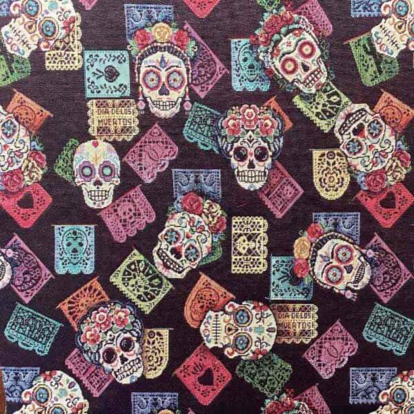 Gobelin -- Toluca Negro jacquard woven upholstery fabric 360 g/m², 140 cm