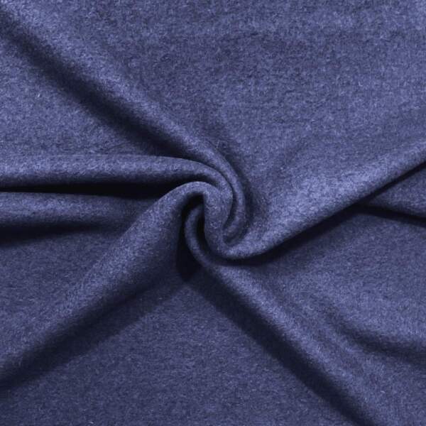Italian wool felt blue melange, 280 g/m² and 150 cm wide