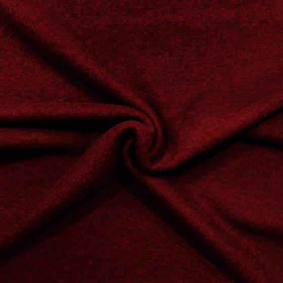 Italiensk uld filt - Vinrød