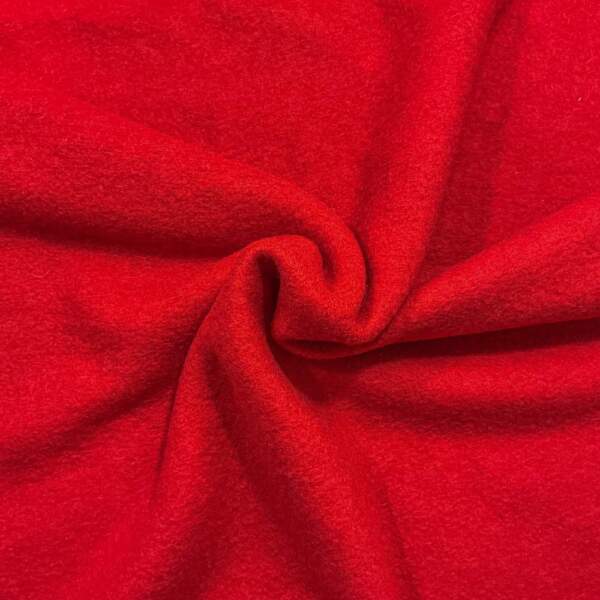 Italian wool felt red 280 g/m² 150 cm boiled wool bouclé