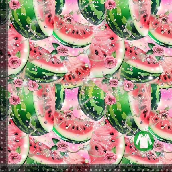 Juicy Watermelons - measurement-min-min Jersey print with fresh watermelons