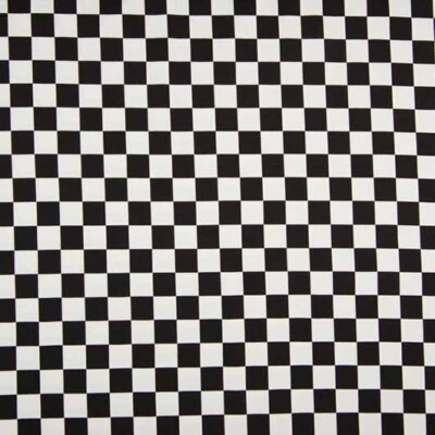 Jersey with checks black/white 1cm - Image 1