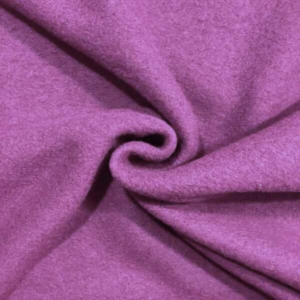 Italian boiled wool - Purple