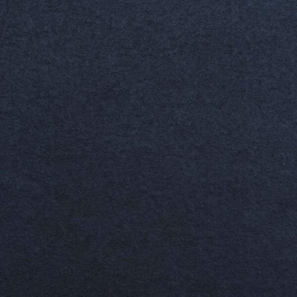 Close-up of blue melange Italian wool felt with bouclé texture