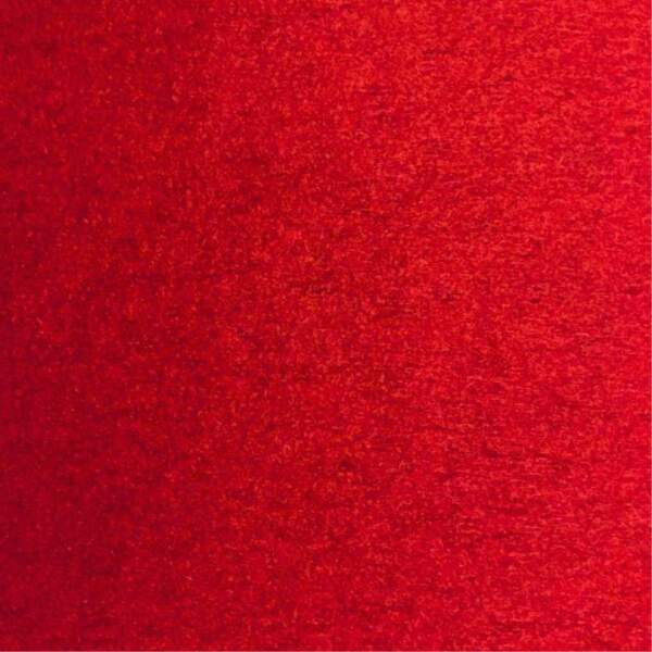 Close-up of Italian wool felt red with wool front and polyester back