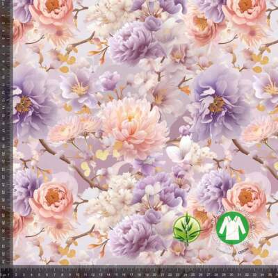 Bamboo jersey with purple spring