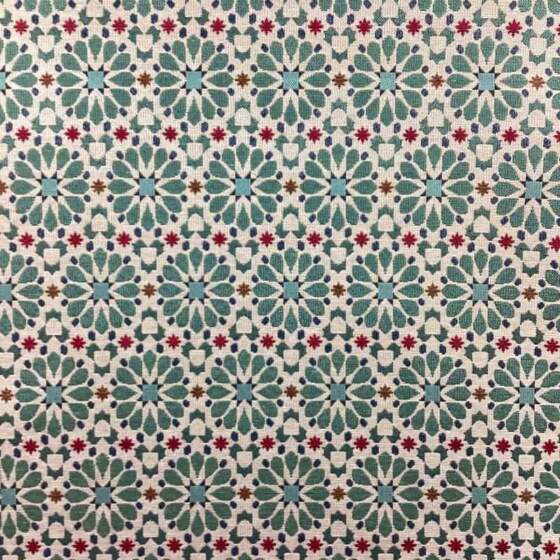 Olimpia Jade gobeliinikangas, jacquard-kudottu vihreä sisustuskangas kukkakuviolla, 360 g/m²