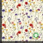 Jersey print with spring field