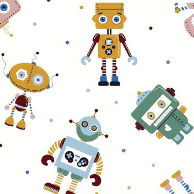 Wellness fleece with robots