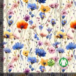 Bambus jersey med meadow flowers