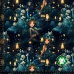 Jersey print with fairies 21