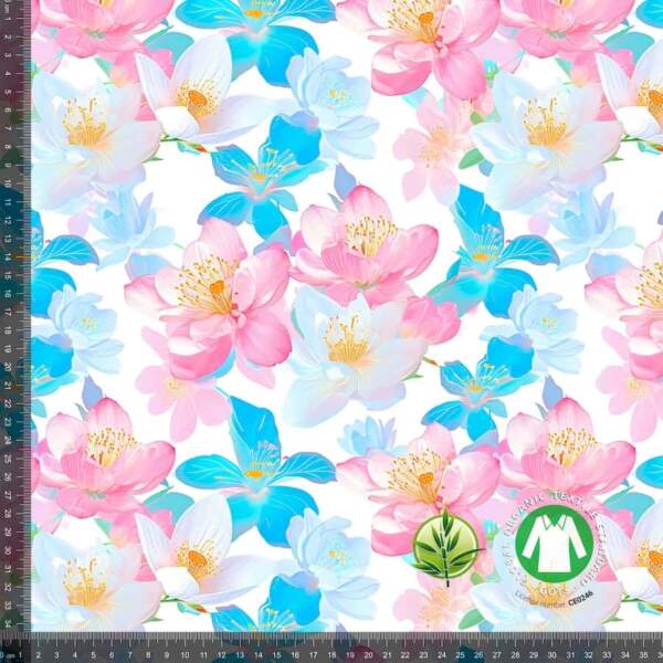 pastel bamboo spring – measurement-min-min Bambus jersey med friske forårs blomster