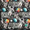 French Terry print med reach for the stars i sort og hvid