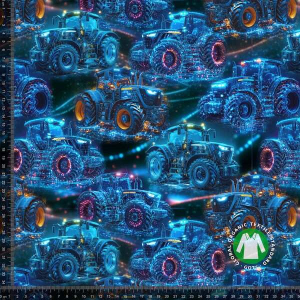 Digital blue tractors - measurement-min Jersey print with digital blue tractors