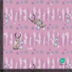 Jersey print with frozen pink - 1