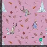 Jersey print with frozen pink - 2