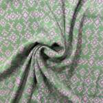 Jacquard pienillä kolmioilla - vihreä