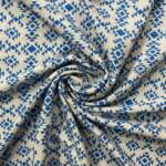 Jacquard pienillä kolmioilla - sininen