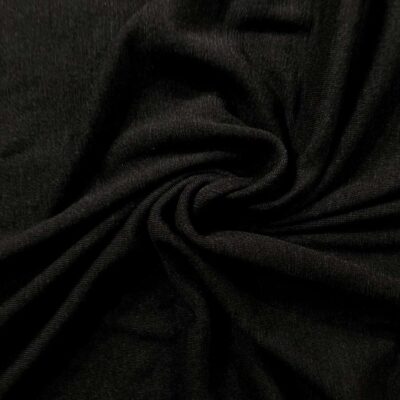 Undertøjs uld i merino sort 190 g/m² 160 cm