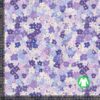 Rib jersey -digiprintti kevätkukilla violetin sävyissä