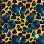 Jersey print with abstract animal pattern