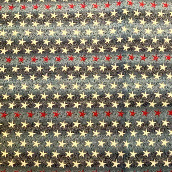 Gobelin med stars and stripes i beige, rød og sort, 140 cm bred