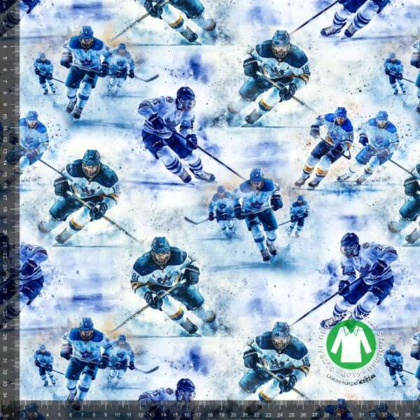Jersey print med ishockey tema 1 digitalprint jersey stof 220 g/m²