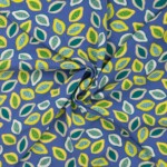Vævet viscose med citroner i 100% viscose, 135 g/m²