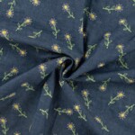Chambray kirjailluilla kukilla