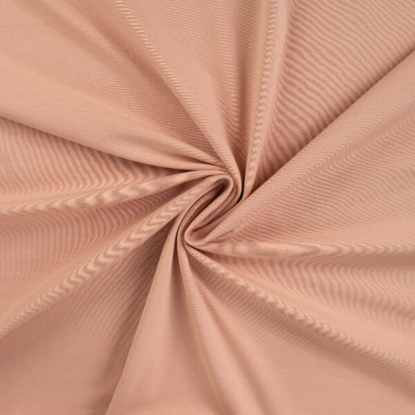 Cotton rib jersey in light salmon, 230 g/m², Oeko-Tex 100