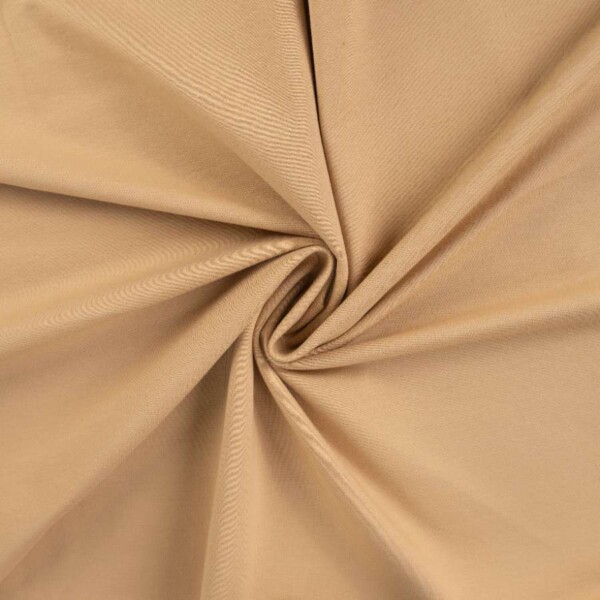 French Terry støvet ochre unbrushed med løkker 230 g/m² Oekotex