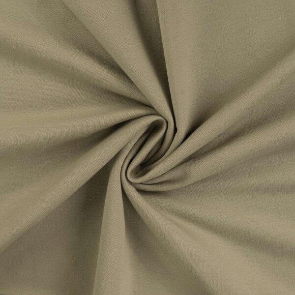 French Terry støvet grøn brushed 230 g/m² Oekotex