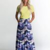 Abstrakti lila jerseyprintti 220 g/m², leveys 160 cm