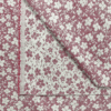 Kukkakuvioinen jacquard-gobeliinikangas old rose -sävyssä, leveys 140 cm