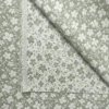 Kukkakuvioinen jacquard-gobeliinikangas vihreänä, leveys 140 cm