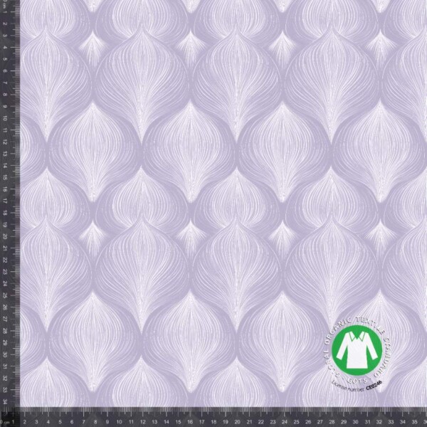 Abstract seed 3_with_rulers Jersey print med abstrakte frø - lilla