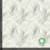 Painettu jersey leaf line art - green, digiprintti 220 g/m²
