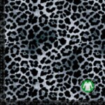 Jersey print med leopard - grå