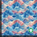 Jersey print med pastel bjerge