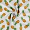 Canvas print with pineapple in yellow tones on woven cotton, 230 g/m²
