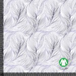 Jersey print med leaf line art - purple