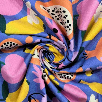 Canvas Print - Blomster og frugt - Lilla - Billede 3