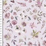 Rib Jersey - Rose field