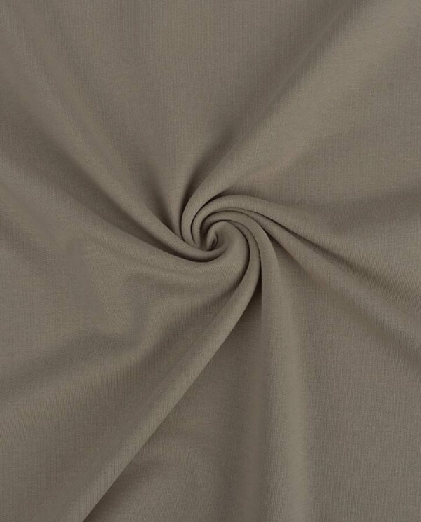 French Terry med løkker - Taupe