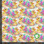 Jersey print farverige rubber ducksJersey print farverige rubber ducks