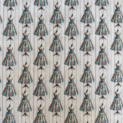 Patchwork fabric - Dress and gine
