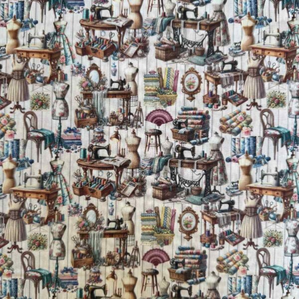 IMG_7040 Patchwork fabric - Sewing room