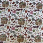 Patchwork stof - Strikke kurv